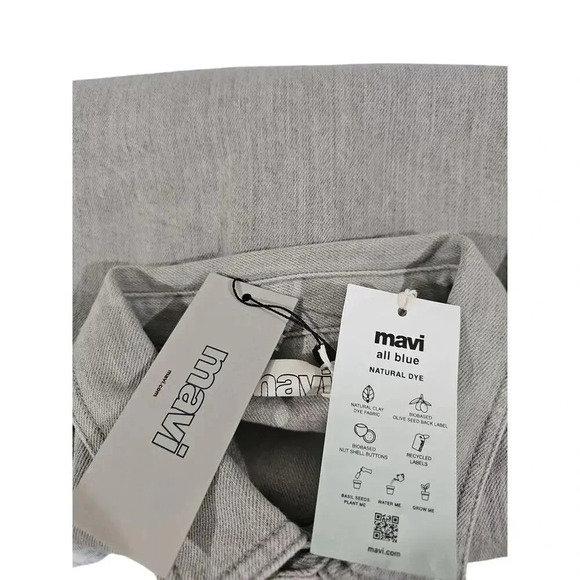 Mavi Men's Stefan Denim Jacket Shirt Stone Natural Dye Size XXL NWT - Picture 9 of 16